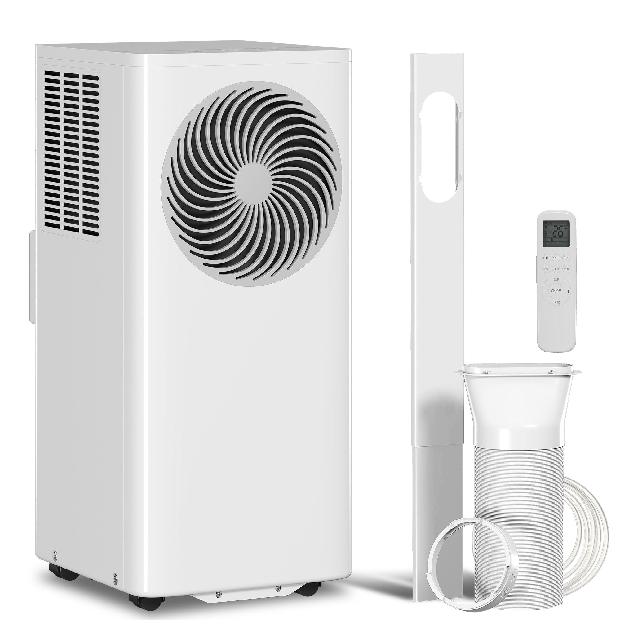 Bærbart Klimaanlæg 9000 Btu - - Bærbart Klimaanlæg Med Køling 40 Dag Affugter Ventilator Dvaletilstand