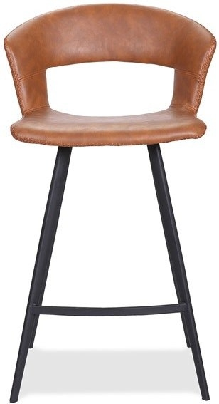 Barstol House Of Sander Tora Kunstlæder Cognac Sædehøjde 90 Cm