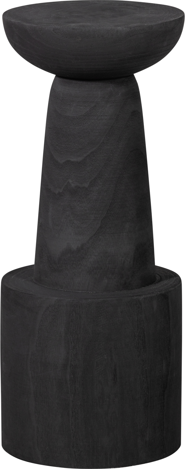 Barstol Woood Collection Bink   Paulownia  Mat Sort  H76   ø32 Cm