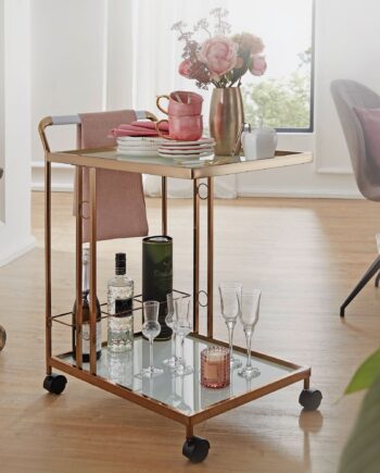 Barvogn Med Hjul   Glamour-stil  67   80   45 Cm