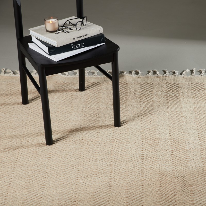 Bifrost Tæppe   Beige Uld  160   230 Cm