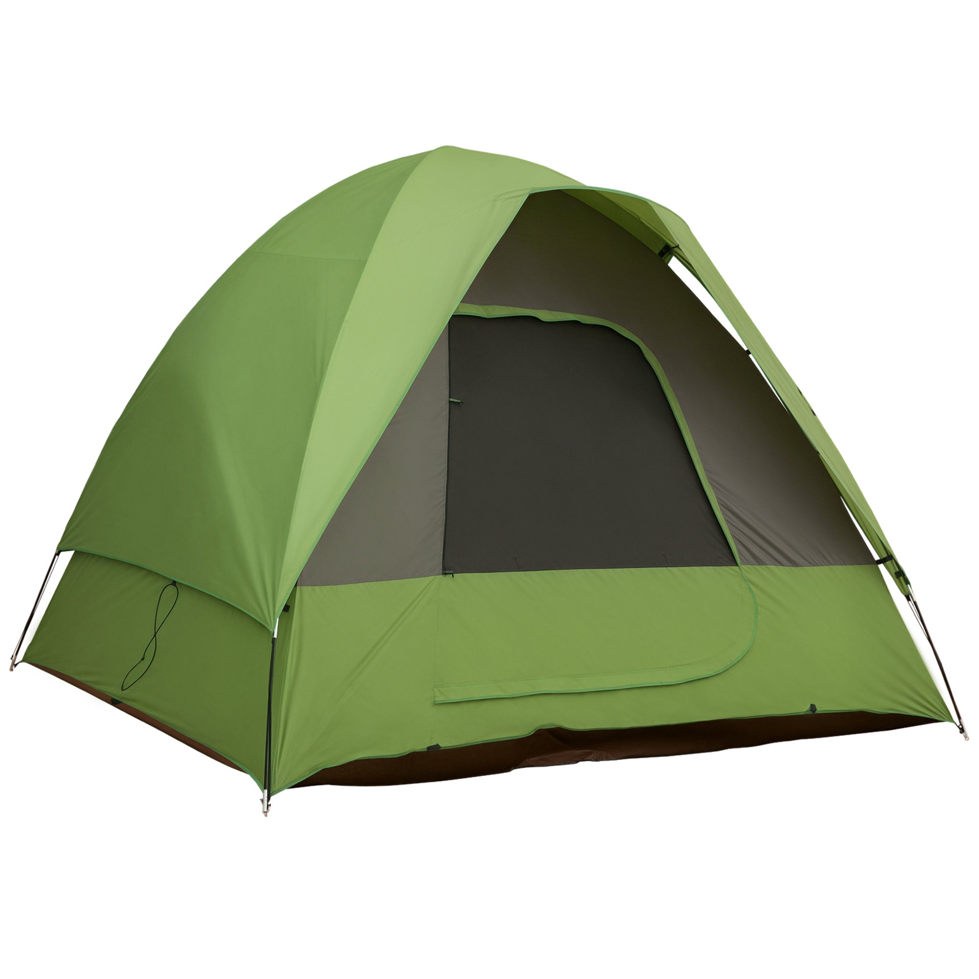 Biltelt Campingtelt Rejsetelt Til - Personer Glasfiber Polyester Grøn 300 300 230 Cm