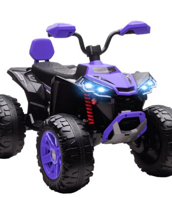 Børns Elektriske Atv  24v Elektrisk Køretøj Med   Hjul  Forlygter  Usb-port  Mp3-funktion      Km     -  år