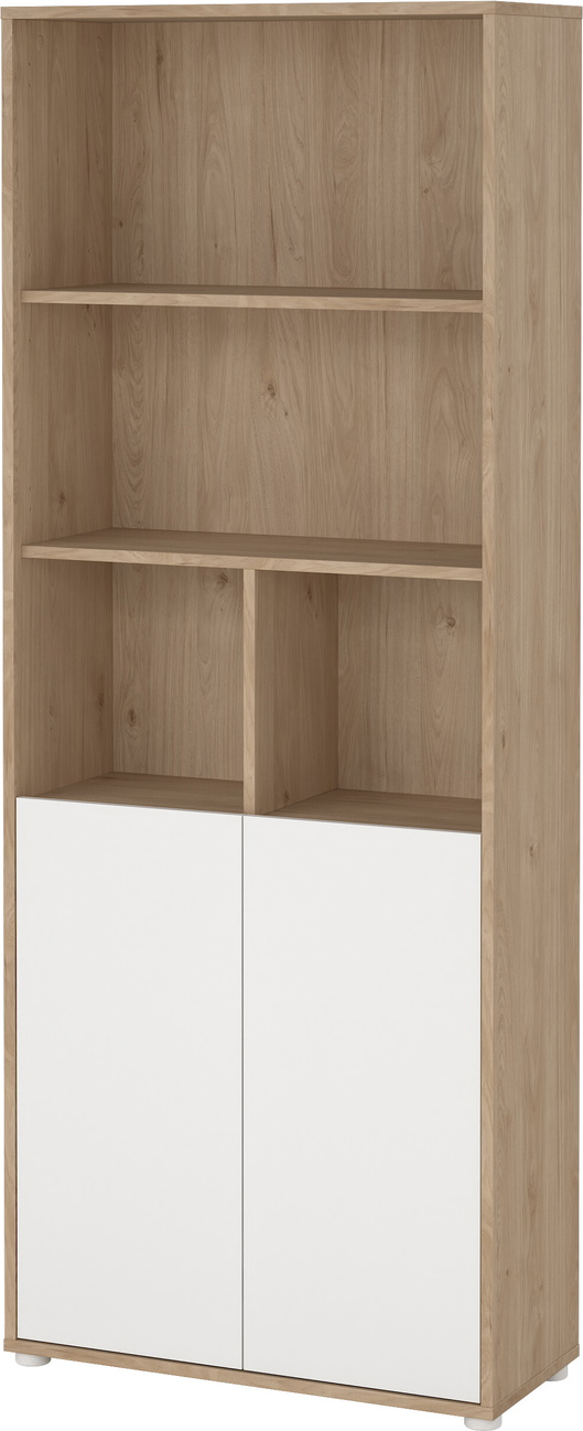 Bogreol Vesterholm Formé Låger Hvid Jackson Hickory Spånplade H204 7xb79 6xd34 Cm