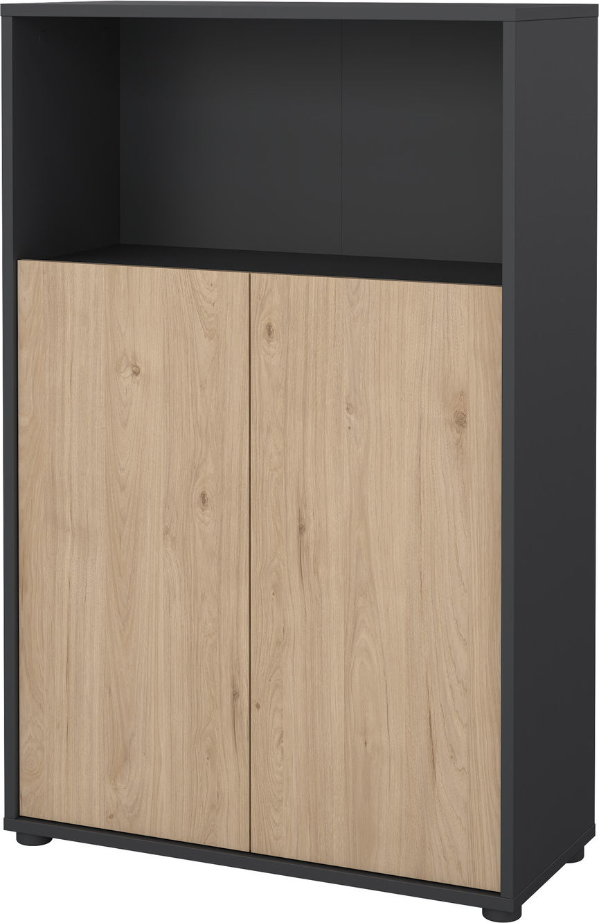 Bogreol Vesterholm Formé Skabe Jackson-hickory Matgrå Spånplade H124ã B80ã D34 Cm
