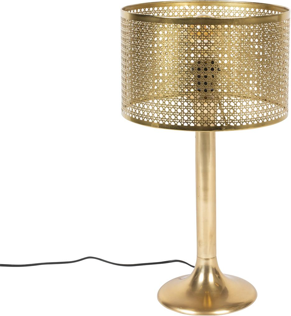 Bordlampe Dutchbone Barun Vintageinspireret Jern Mørk Sand ø28 H51 Cm