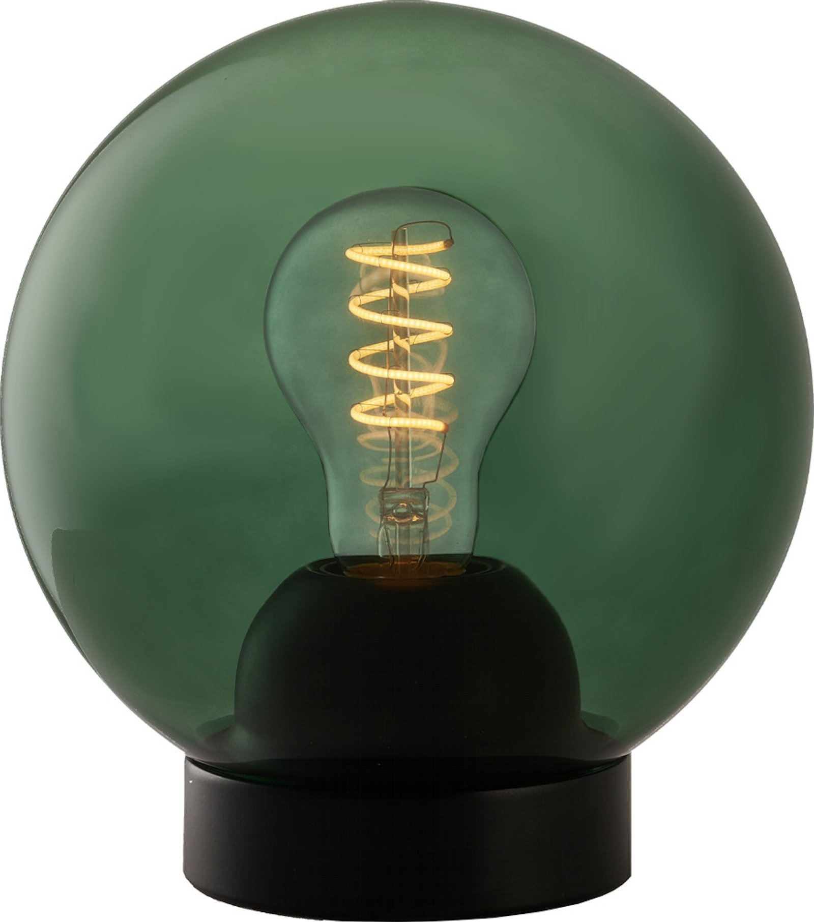 Bordlampe Halo Design Bubbles Glas ø18 Cm Grøn Moderne Designerlampe Med 60w E27-fatning