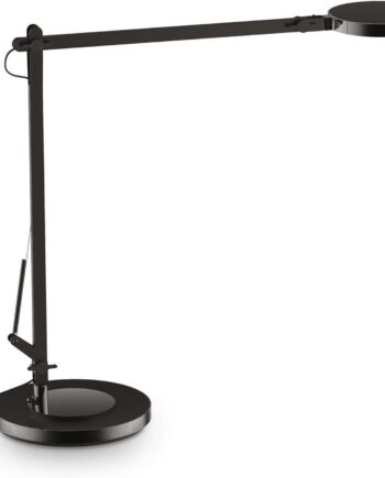 Bordlampe Ideal Lux Futura Sort Led   Justerbar Og Dimbar   Aluminium ø18 5ã H65   Cm 10w 750 Lm