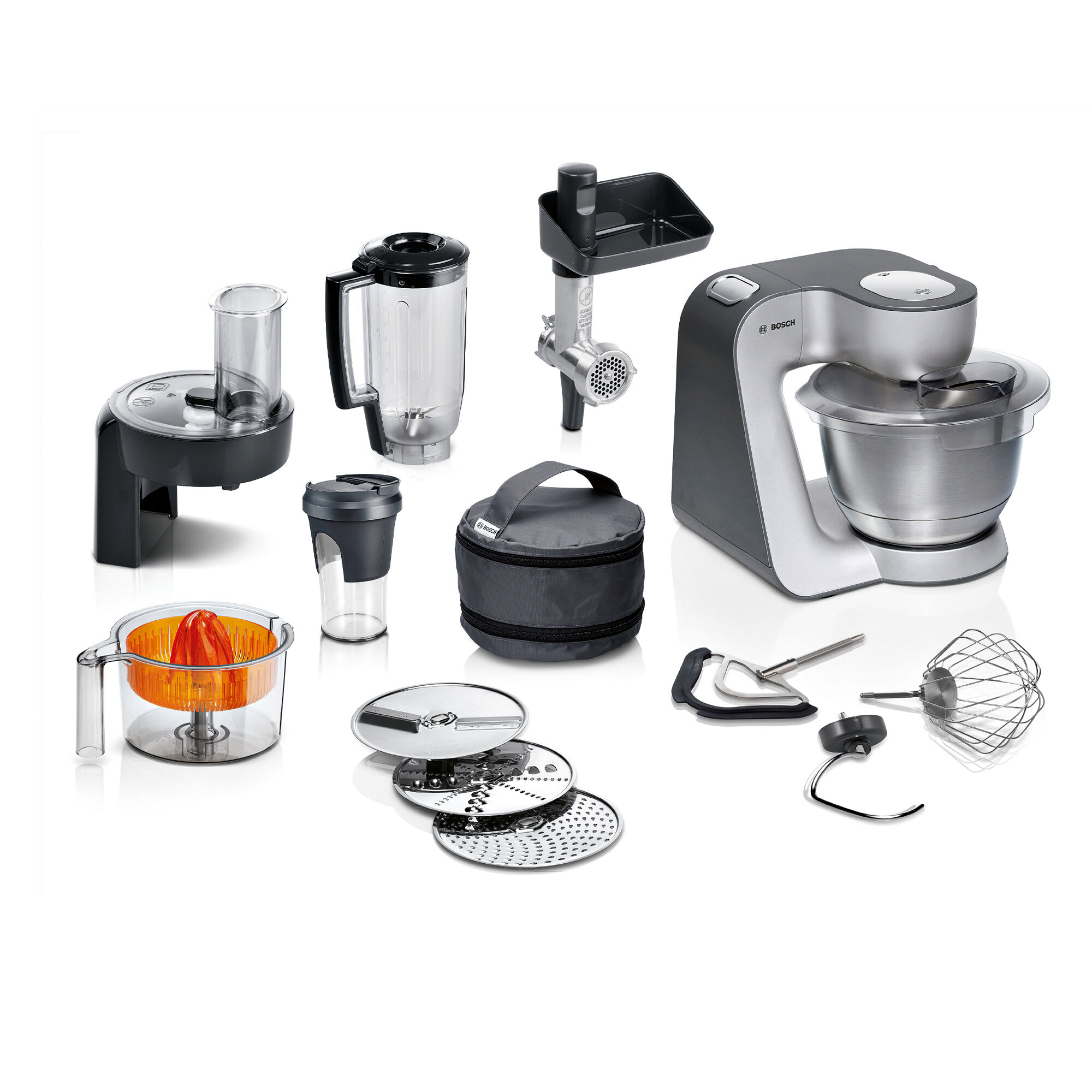 Bosch Serie   Mum58359 Køkkenmaskine         Ekstra Tilbehør  Sølv