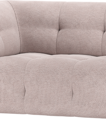 Byg-selv Modulsofa    -sæders Venstremodul Woood Louis Lyserød Chenille Polyester