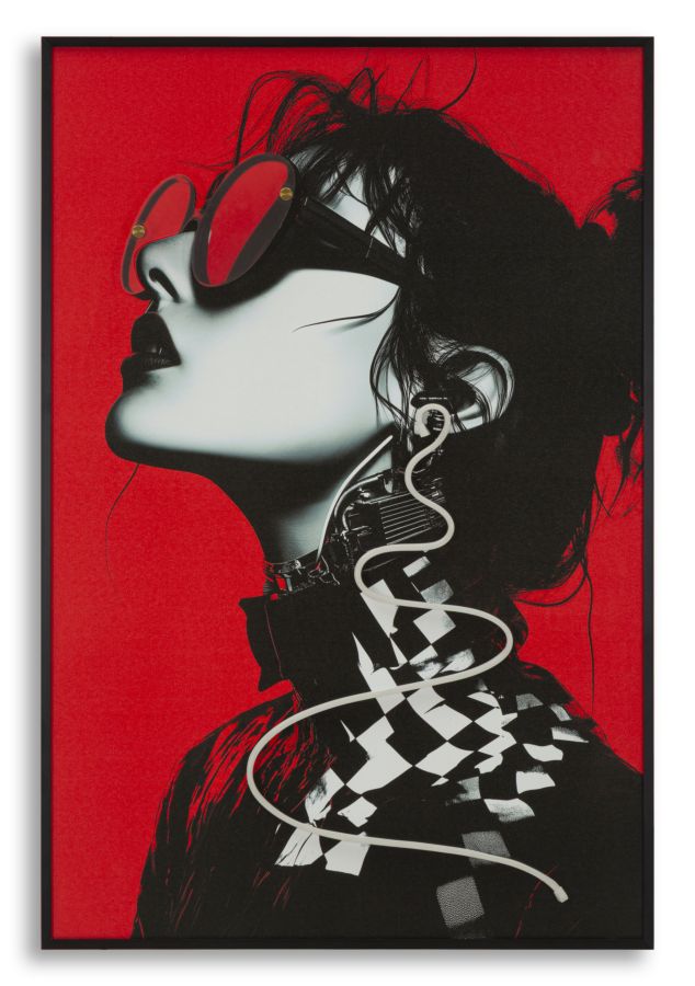 Canvasbillede Med Led Psyco - - 60 90 Cm
