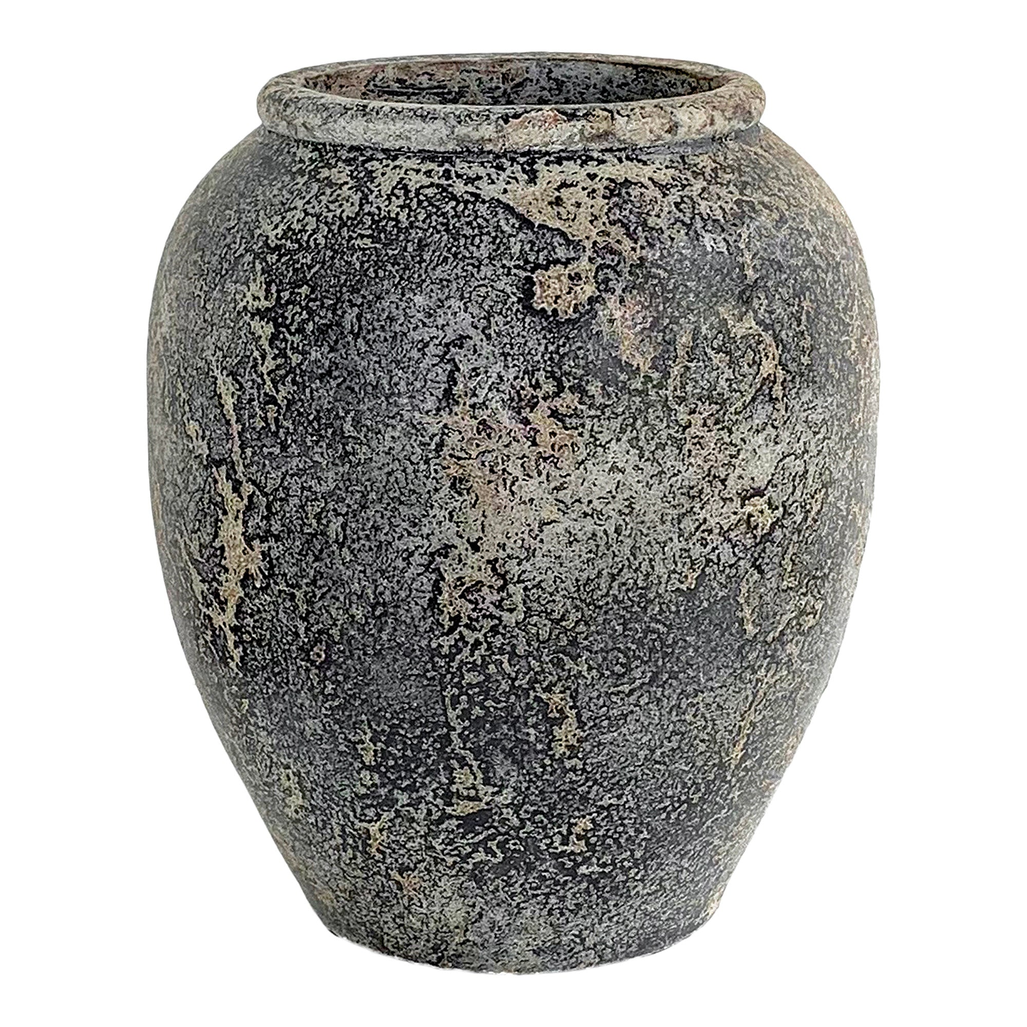 Capelo Dekorationskrukke Dekorationskrukke Terracotta Grå ø44x49 Cm