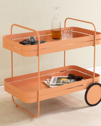 Carrito Serveringsvogn   Orange Farvet Metal