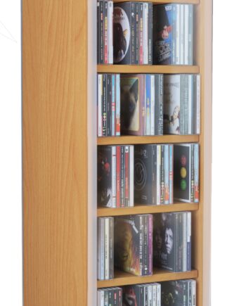 Cd Dvd Reol Til 150 Cd Er  Naturfarvet