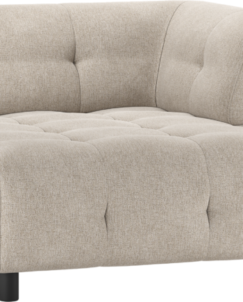 Chaiselong Sofa Woood Louis     Pers Modulær Højre Armlæn Lysegrå Fladvævet