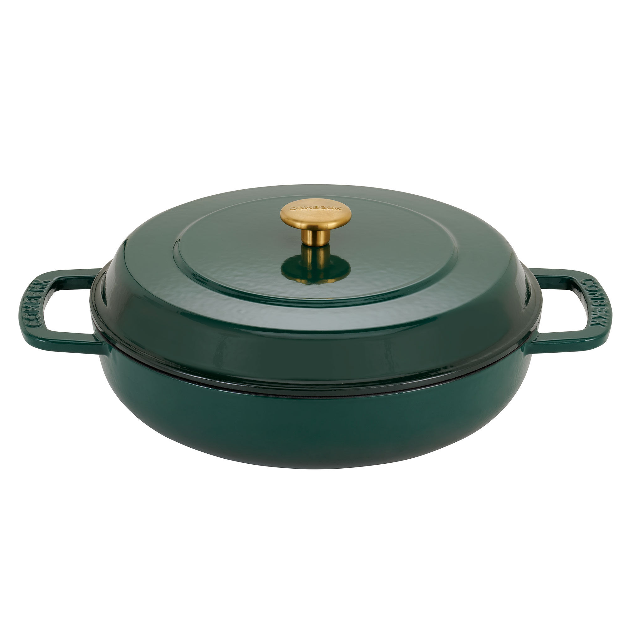 Combekk Lav Gryde Med Låg ø28 Cm   Liter  Grøn