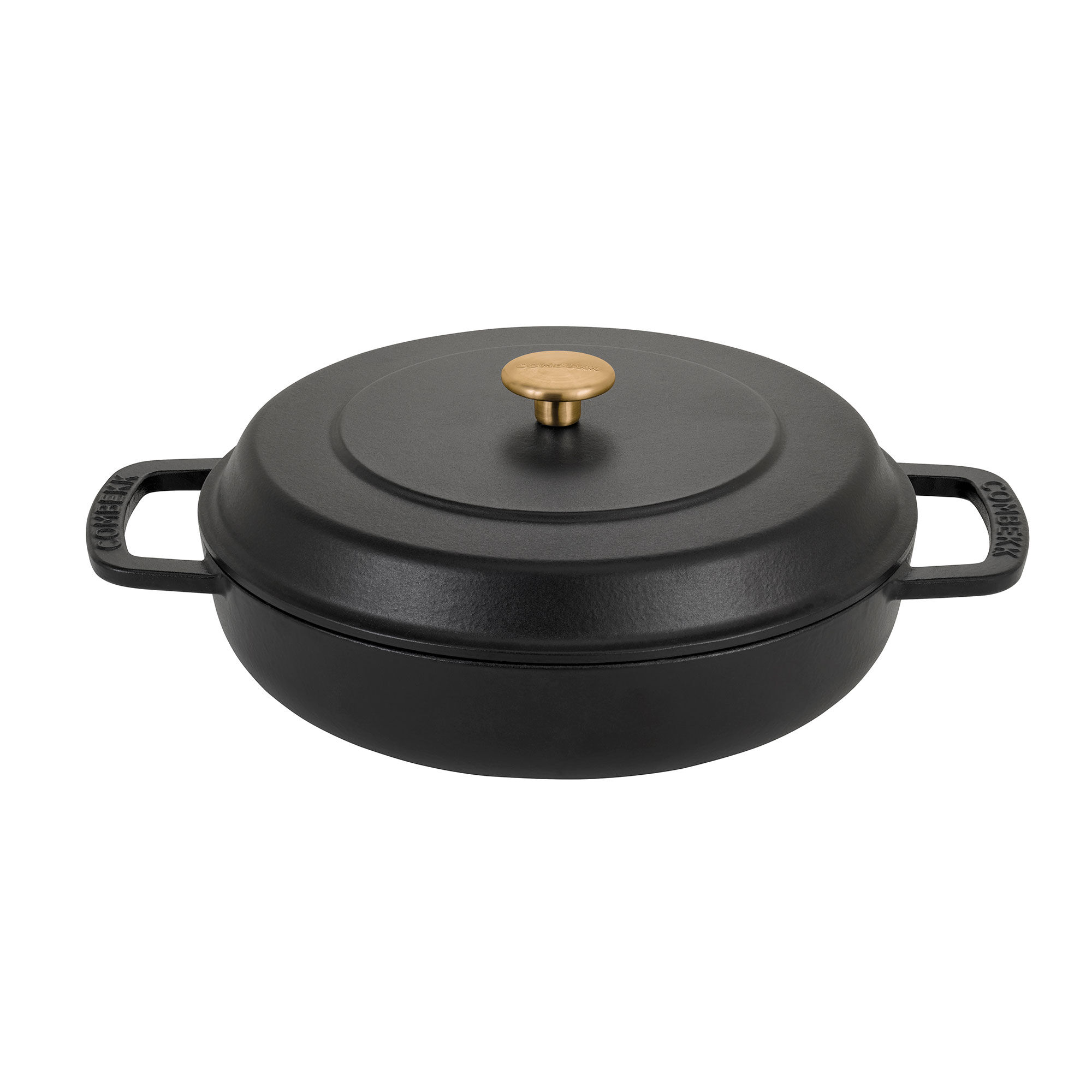 Combekk Lav Gryde Med Låg ø28 Cm   Liter  Sort