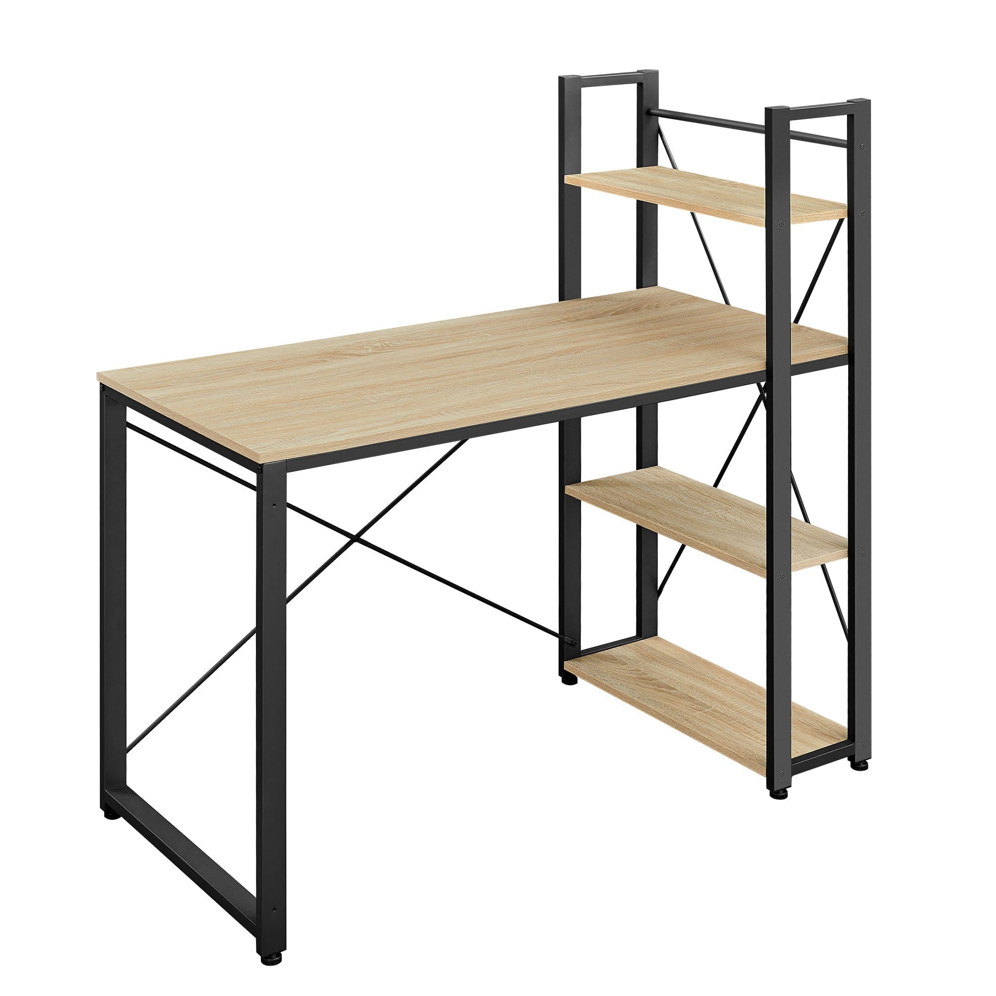 Computerskrivebord Med Hylder Sonoma