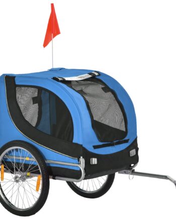 Cykeltrailer Op Til 20 Kg  Universalkobling  Sikkerhedsanker  Reflektor  Stål  Blå Sort