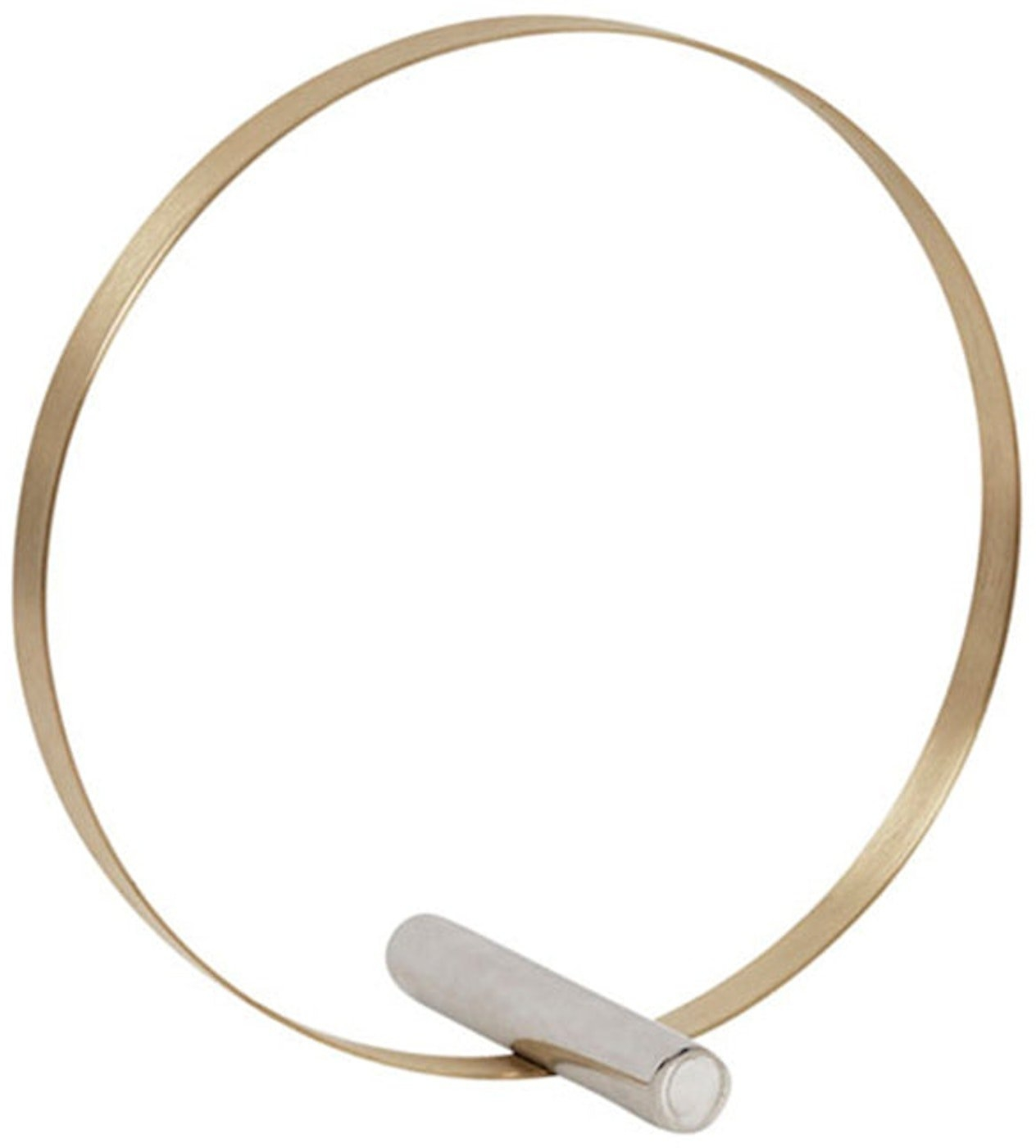 Dekorationsskulptur Kristina Dam Decoration Circle Messing Og Stål ø25 B14 Cm