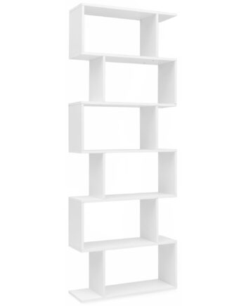 Dekorativ Bogreol Med   Rum  70   191   24 Cm  Hvid