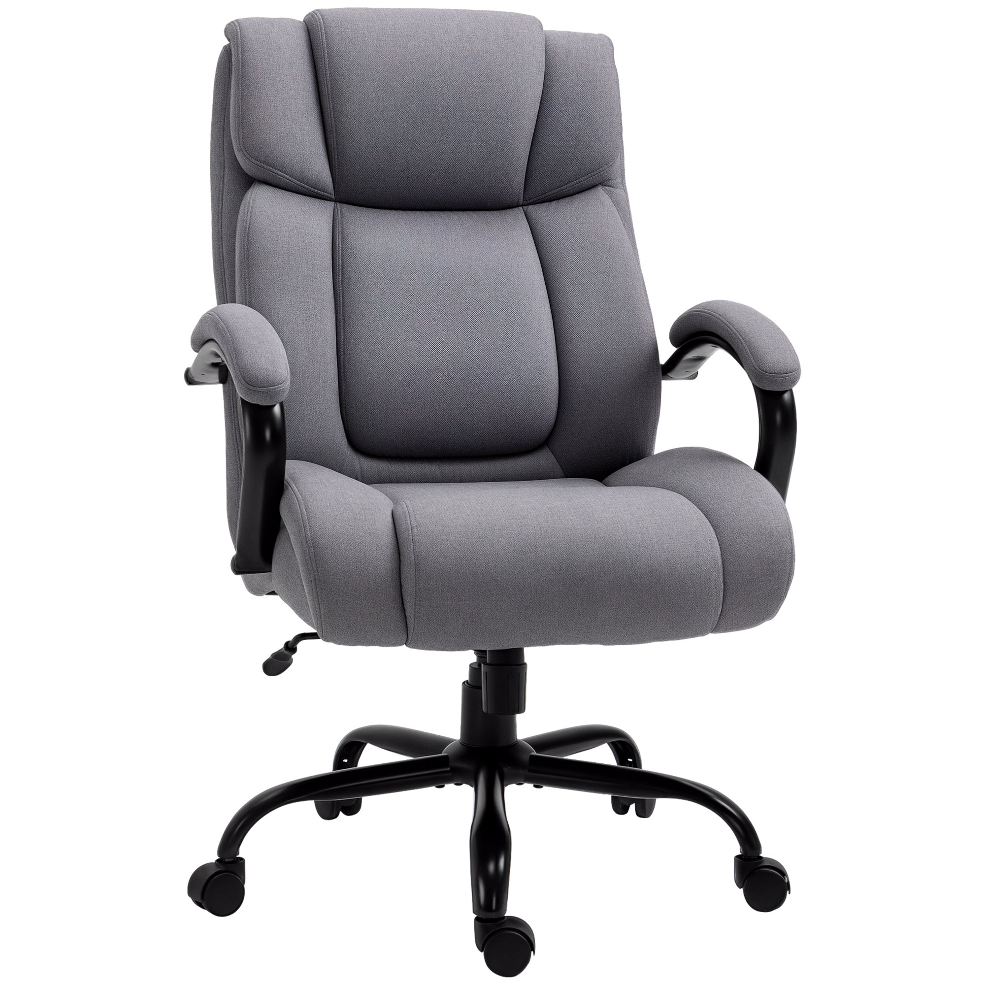 Ergonomisk Kontorstol Ekstra Bred Op Til 220 Kg Med Lændestøtte