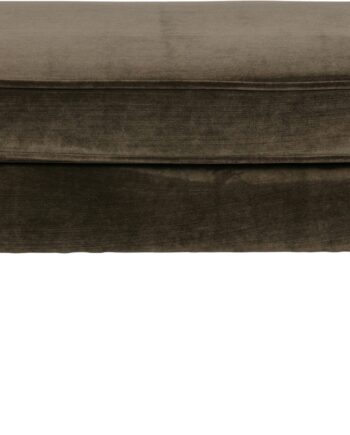 Fodskammel Skammel Woood Rocco   Jarra Fløjl Mørkegrøn Fsc-bøg H47xb51xl77 Cm