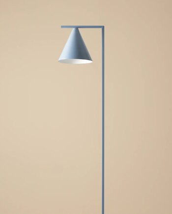 Frigg- Gulvlampe   Støvet Blå Metal