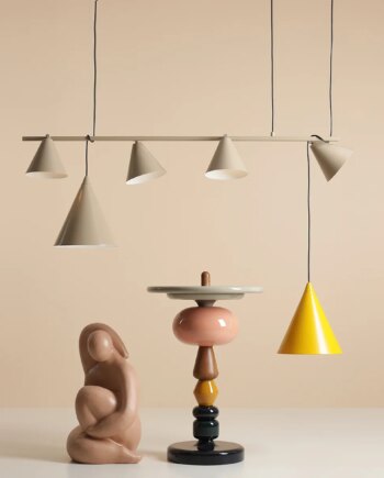 Frigg- Loftlampe   Beige Metal