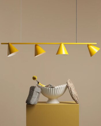 Frigg Loftlampe   Sennepsgul Metal