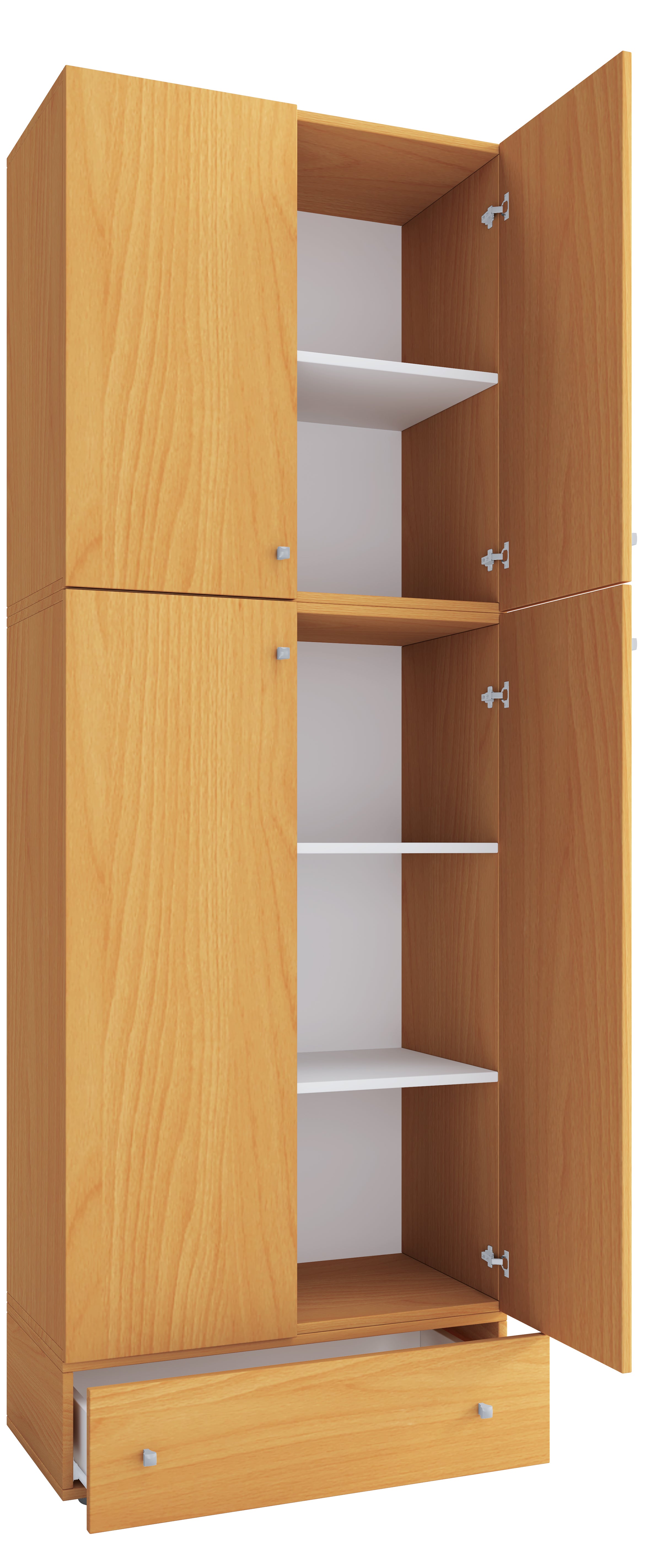 Garderobe  Quot Lona Xxl Quot  Med Skuffe  200   70   39 Cm  Farve: Bøg