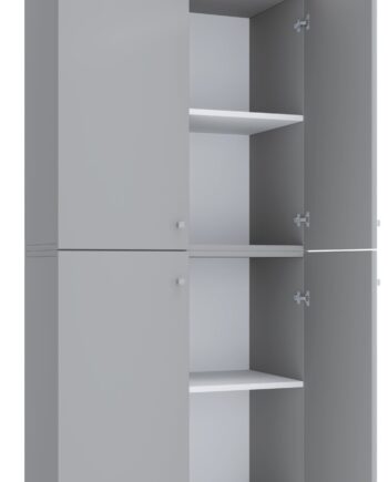 Garderobeskab  Quot Lona Xxl Quot  223   70   39 Cm  Grå