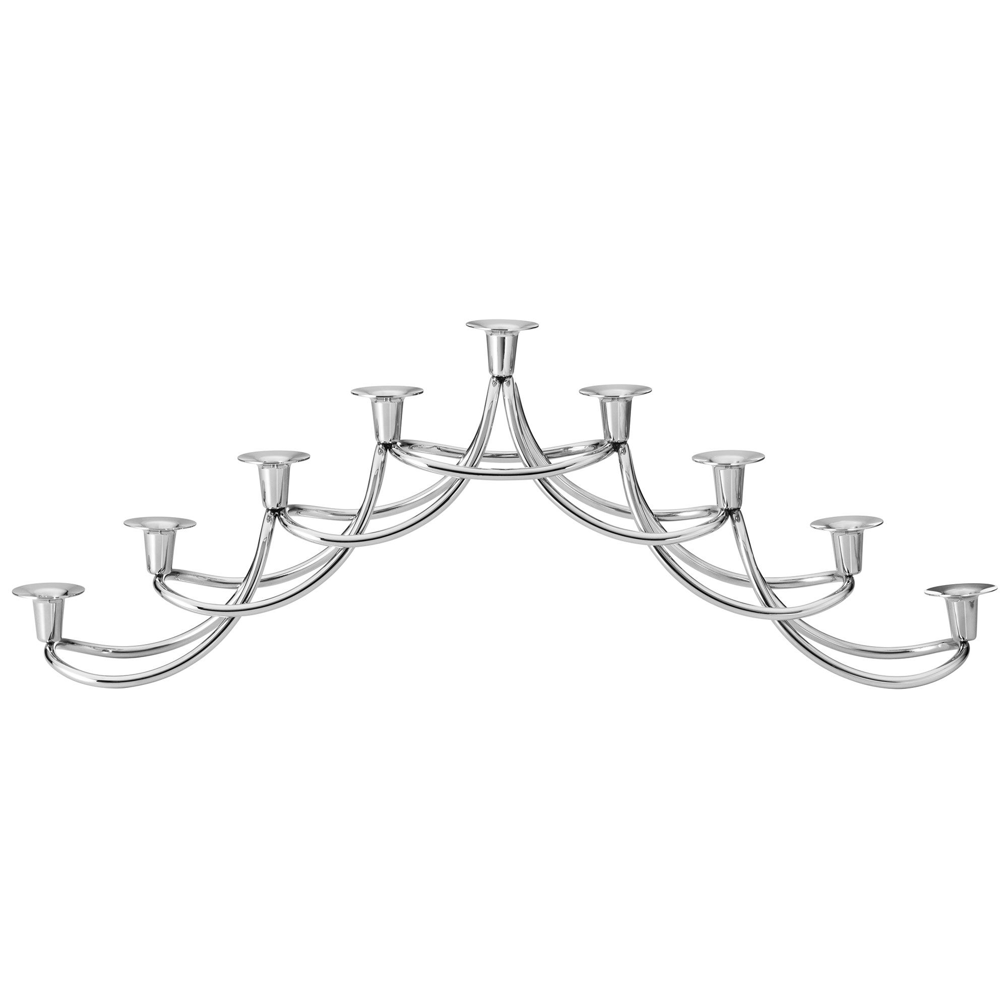 Georg Jensen Harmony Menorah Lysestage  Rustfrit Stål