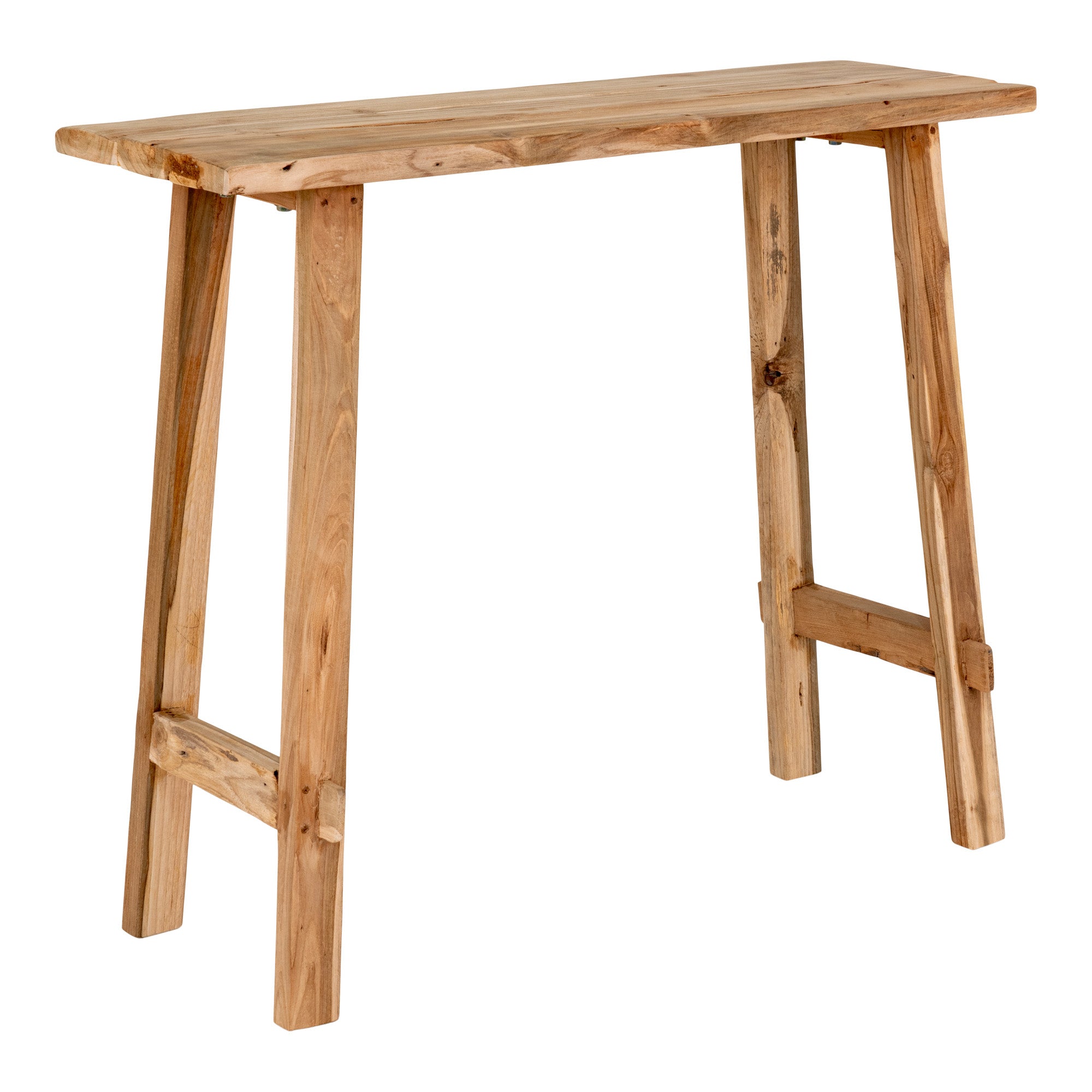 Girona Konsolbord Konsolbord Teak Natur 90x30x80 Cm