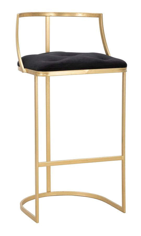 Glam Barstol  Metal  Stof  Mdf   45x90 Cm