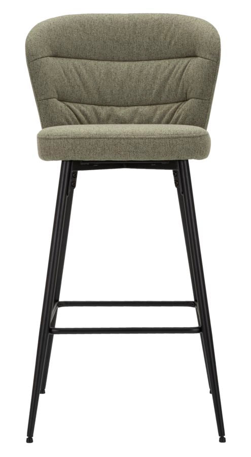 Glam Barstole   Træ  Metal Og Stof  Sæt Med   Styks   52x59x108 Cm
