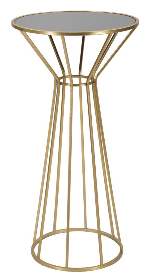 Glam Sidebord   Metal Og Mdf   50x100 Cm