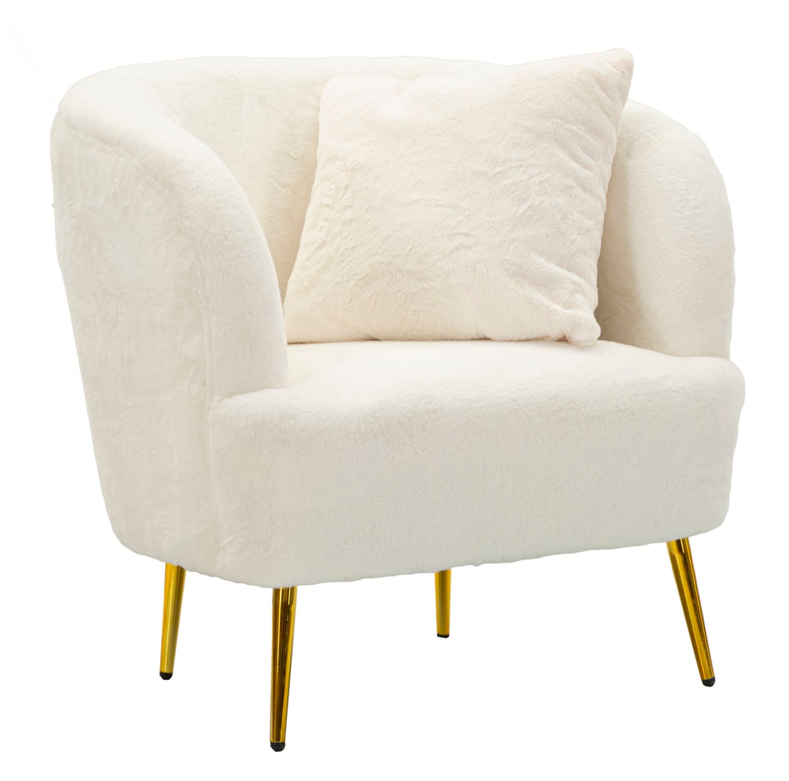 Glam Stol   Træ  Mdf  Polyester Og Metal   73x66x78 Cm