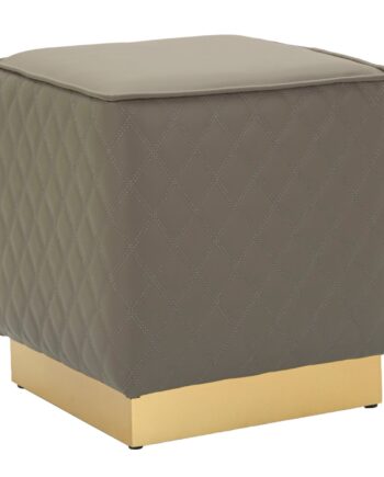 Glam Taburet   Træ  Mdf  Metal   35x35x38 Cm