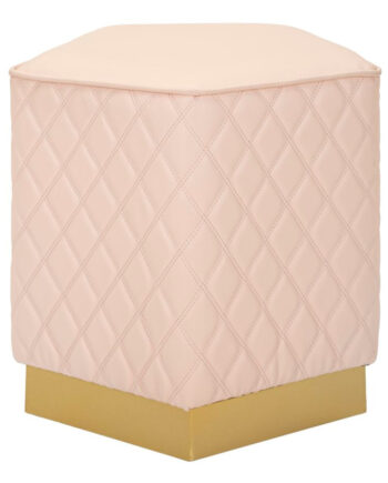 Glam Taburet   Træ  Mdf  Metal   35x35x38 Cm
