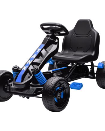 Gokart Med Pedaler  Pedalbil Til Børn Med Bremse  Skridsikre Hjul  Metalramme   -  år  Blå