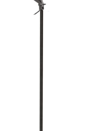 Gulvlampe Ideal Lux Futura Led Standlampe Sort Med Dimmer 10w ø12ã H145 Cm