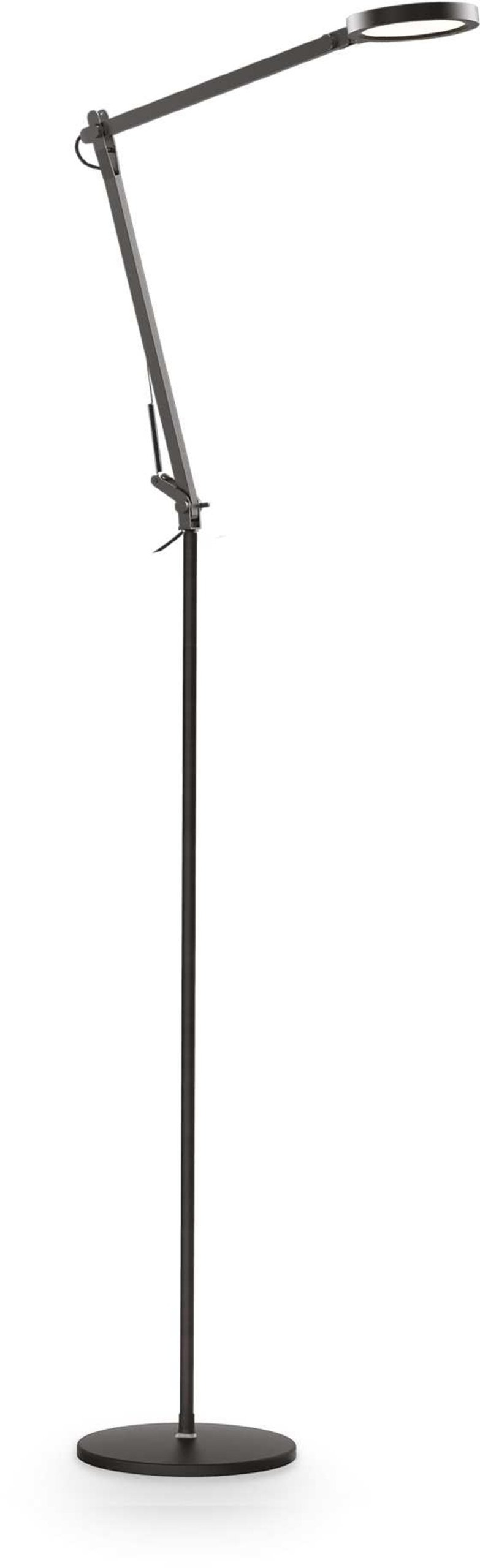 Gulvlampe Ideal Lux Futura Led Standlampe Sort Med Dimmer 10w ø12ã H145 Cm