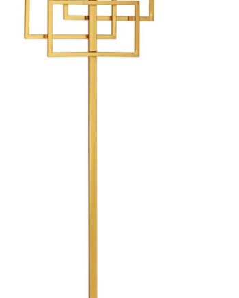 Gulvlampe Ideal Lux Luxury Messing Sort H162ã L45ã B20 Cm