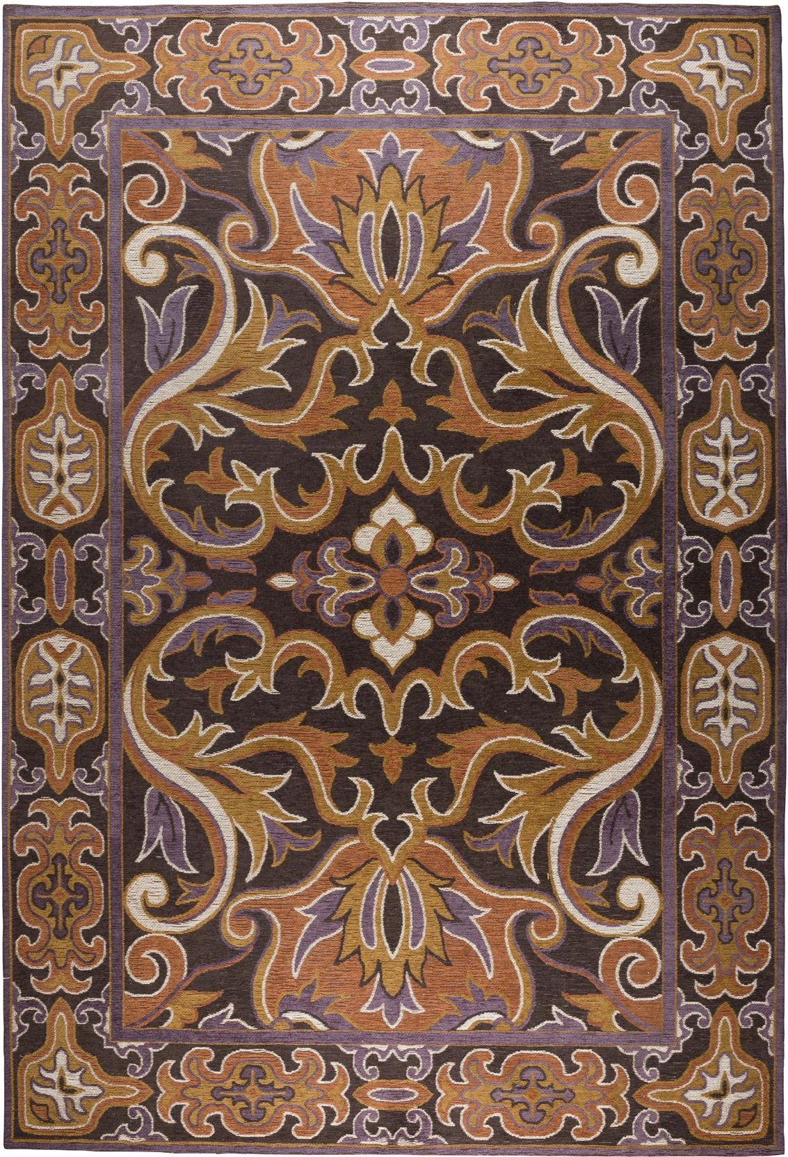 Gulvtæppe Dutchbone Bashmira 160 230 Cm Kaffefarvet Polyester Retro