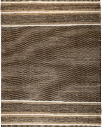 Gulvtæppe Dutchbone Djahe 160x230 Cm Mudderbrun 50  Uld 50  Jute