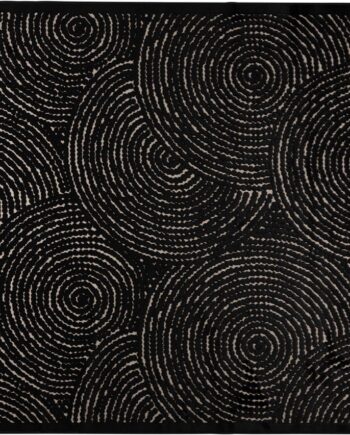 Gulvtæppe Dutchbone Dots Kulsort 240x170 Cm