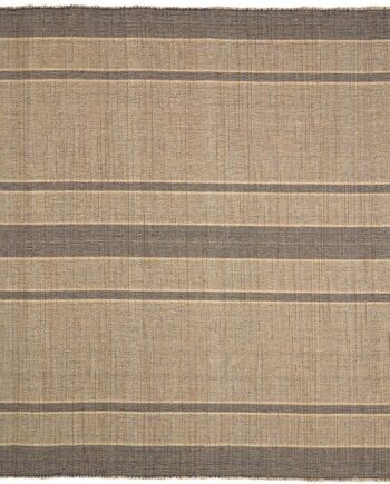 Gulvtæppe Kave Home Brunilda 200ã 300 Cm   Naturfibre   Sort Brun Rustik Kolonial