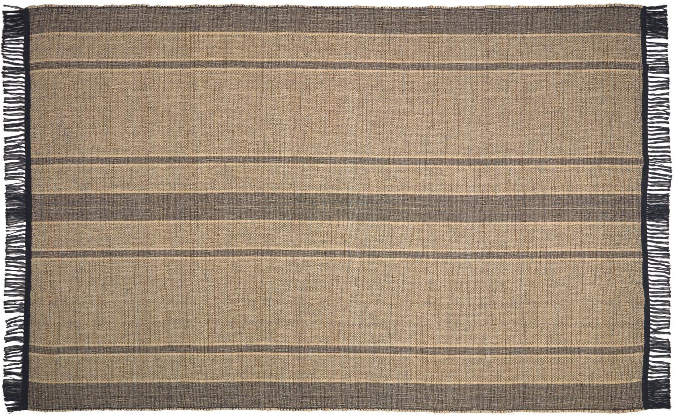 Gulvtæppe Kave Home Brunilda 200ã 300 Cm Naturfibre Sort Brun Rustik Kolonial