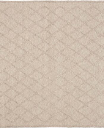 Gulvtæppe Kave Home Sybil 160x230 Cm   Håndvævet Beige Uld Nylon-bomuld Med Geometrisk Mønster